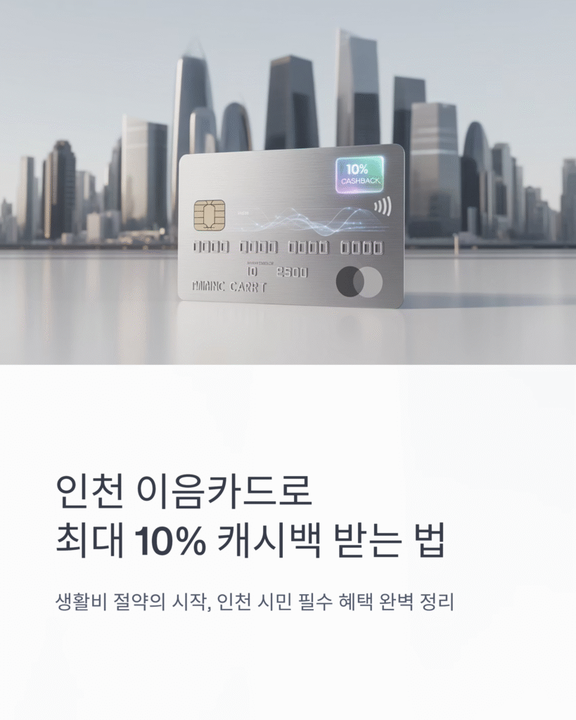 💳 인천 이음카드: 혜택, 종류, 발급 방법 완벽 분석! (2025년 최신 정보)