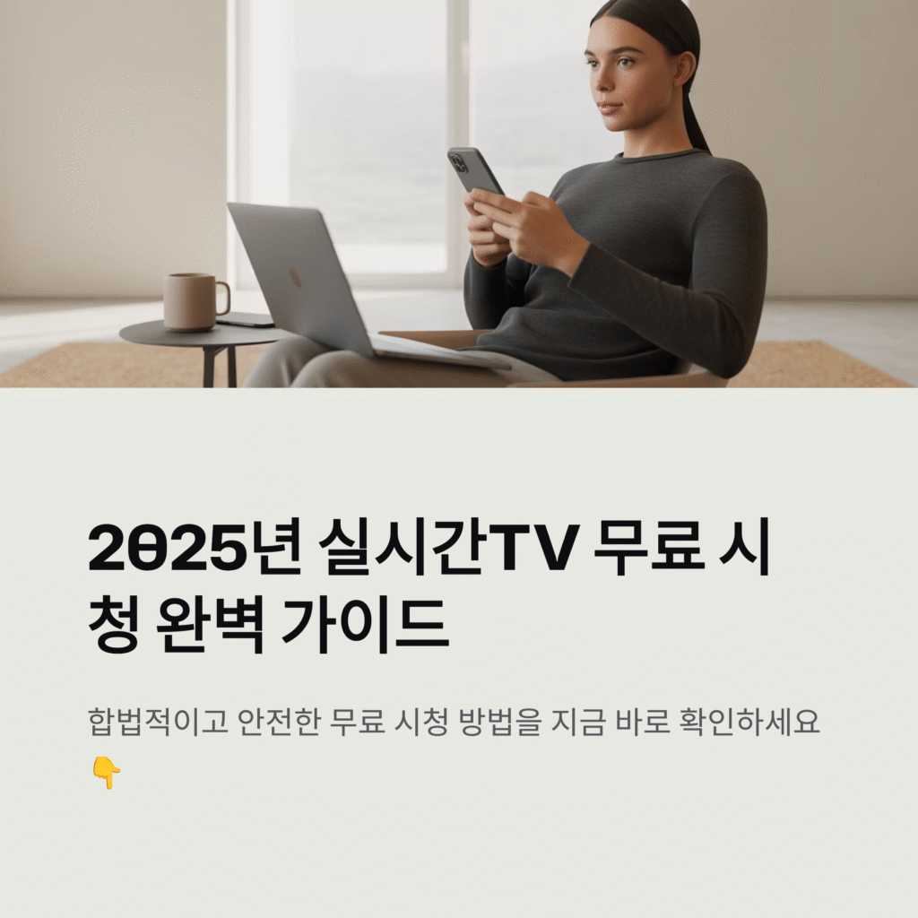 실시간TV 무료 시청 완벽 가이드|2025 최신 인터넷TV 꿀팁