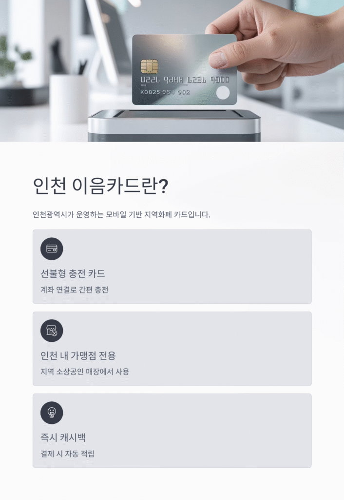💳 인천 이음카드: 혜택, 종류, 발급 방법 완벽 분석! (2025년 최신 정보)