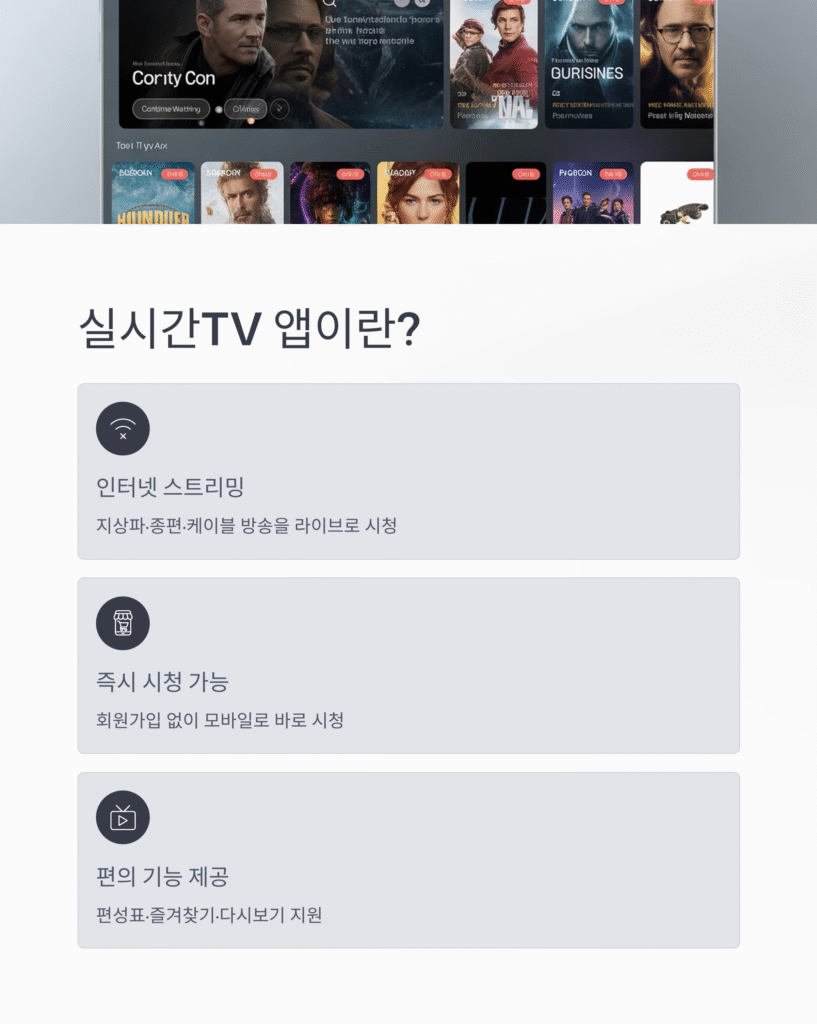 📺 실시간TV 앱 추천|광고 차단 & 고화질 설정까지 정리 (2025 최신 업데이트)