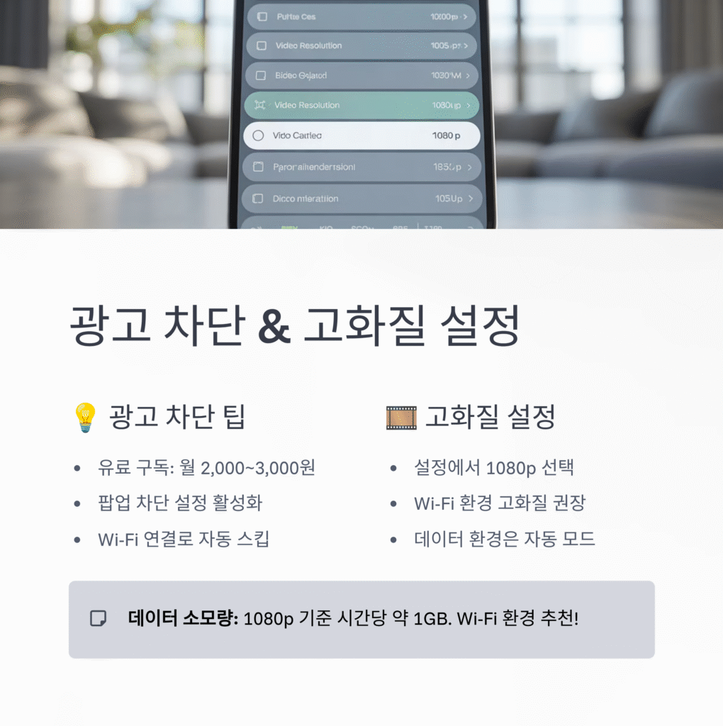 📺 실시간TV 앱 추천|광고 차단 & 고화질 설정까지 정리 (2025 최신 업데이트)
