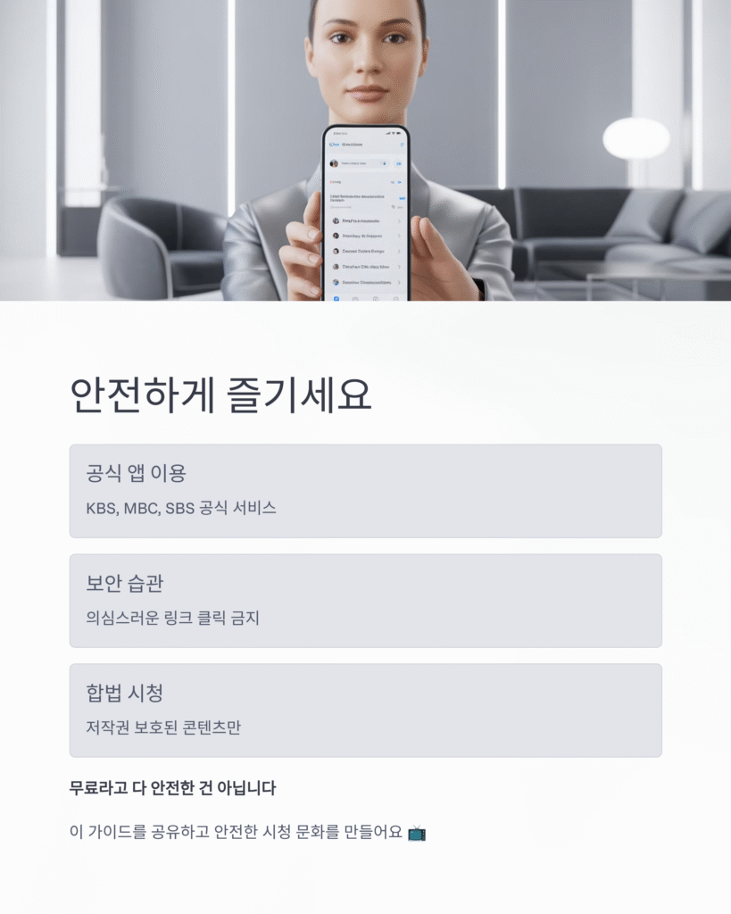 📺 무료TV 안전하게 보는 방법|OTT·유튜브라이브 비교 분석 (2025 최신 가이드)