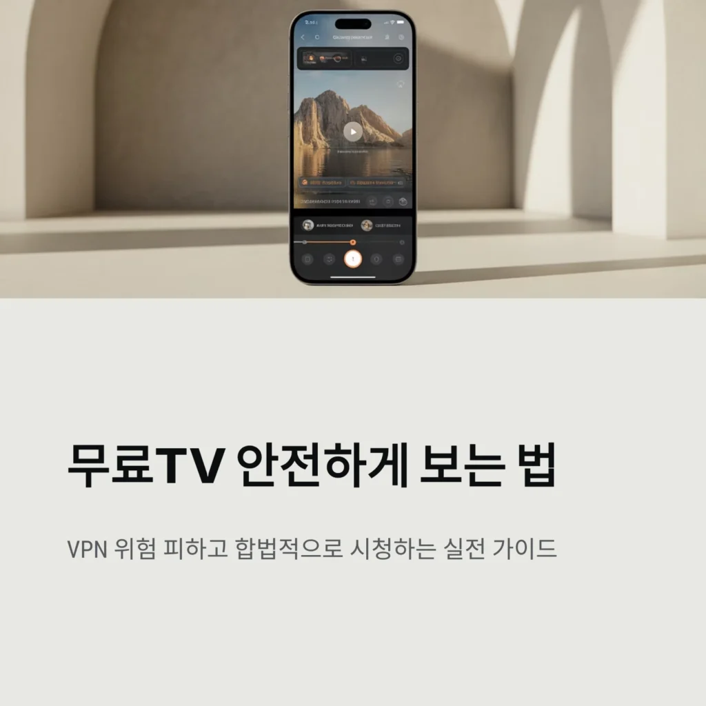 무료TV 안전시청 꿀팁|VPN 위험 피하는 법