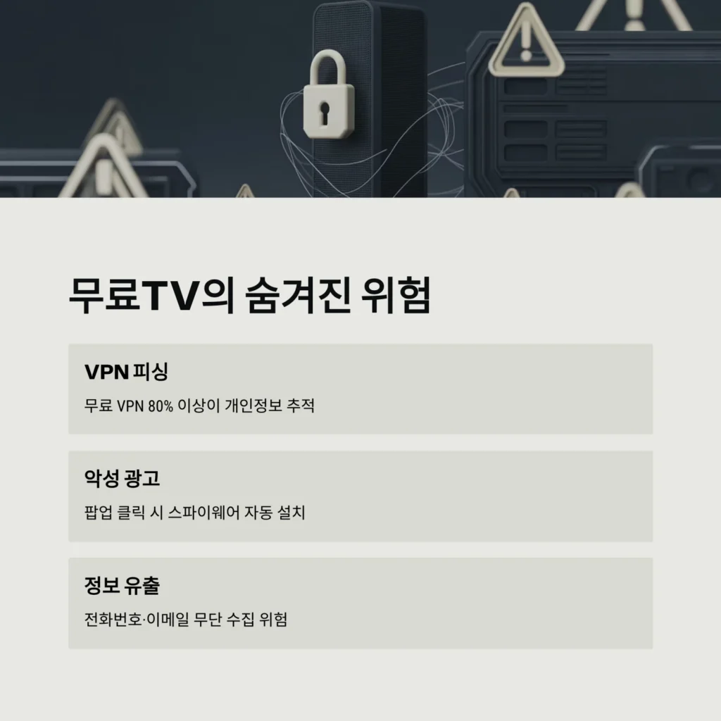 무료TV 안전시청 꿀팁|VPN 위험 피하는 법