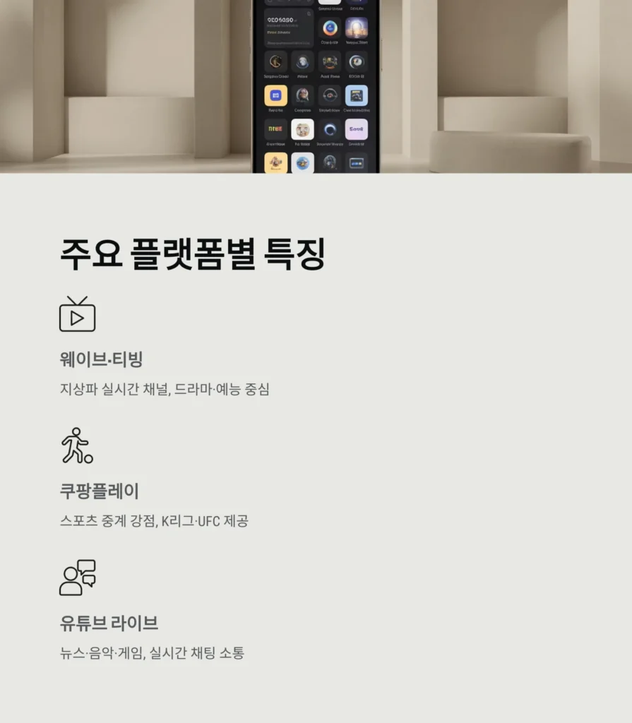 OTT 서비스와 유튜브라이브 비교|실시간 방송 쉽게 보는 법