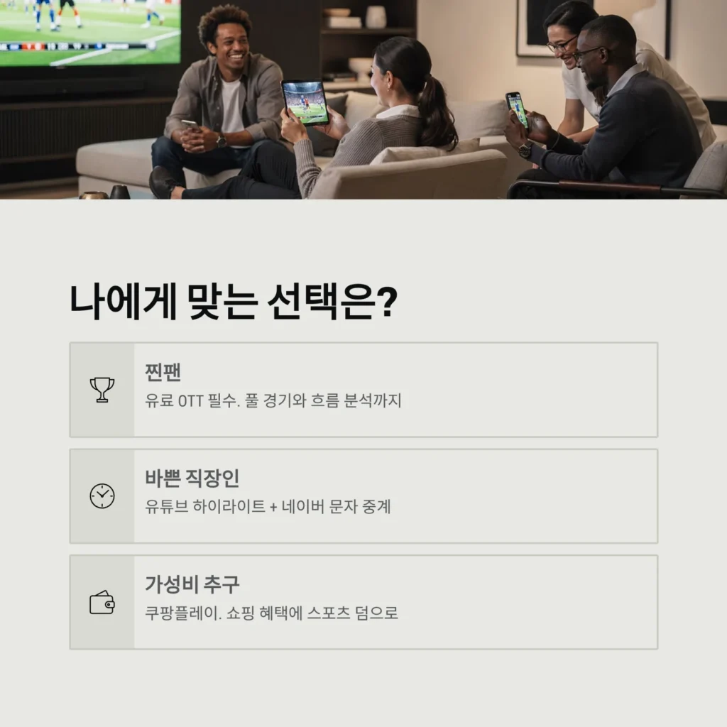 나에게 맞는 선택은? 나에게 맞는 선택은?