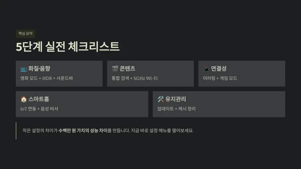 5단계 실전 체크리스트