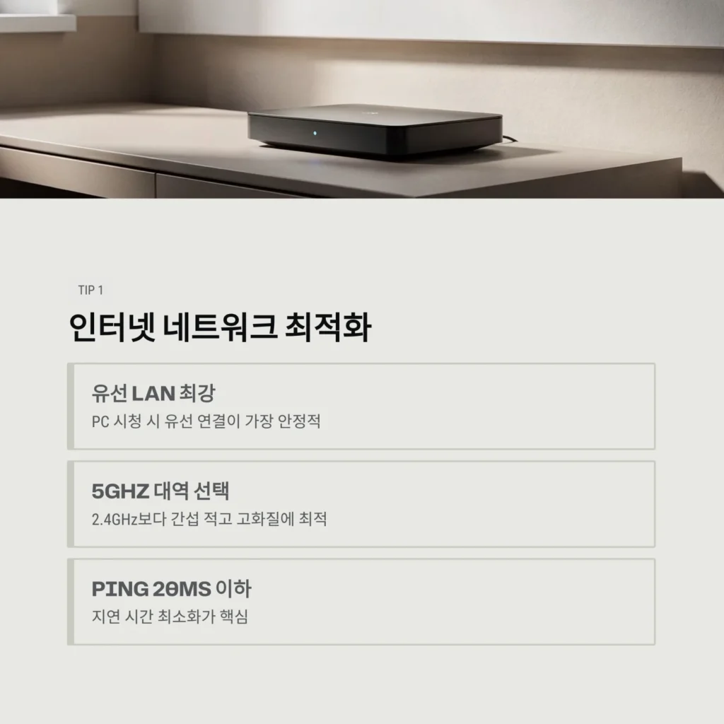 인터넷 네트워크 최적화