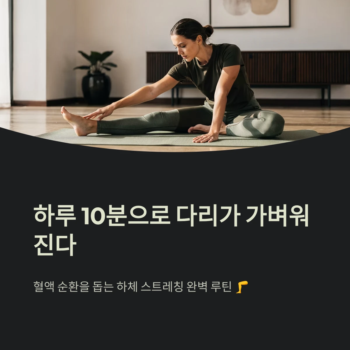 하루 10분으로 가벼워지는 다리, 혈액 순환을 돕는 하체 스트레칭 루틴 완벽 가이드 1 혈액 순환을 돕는 하체 스트레칭 완벽 루틴