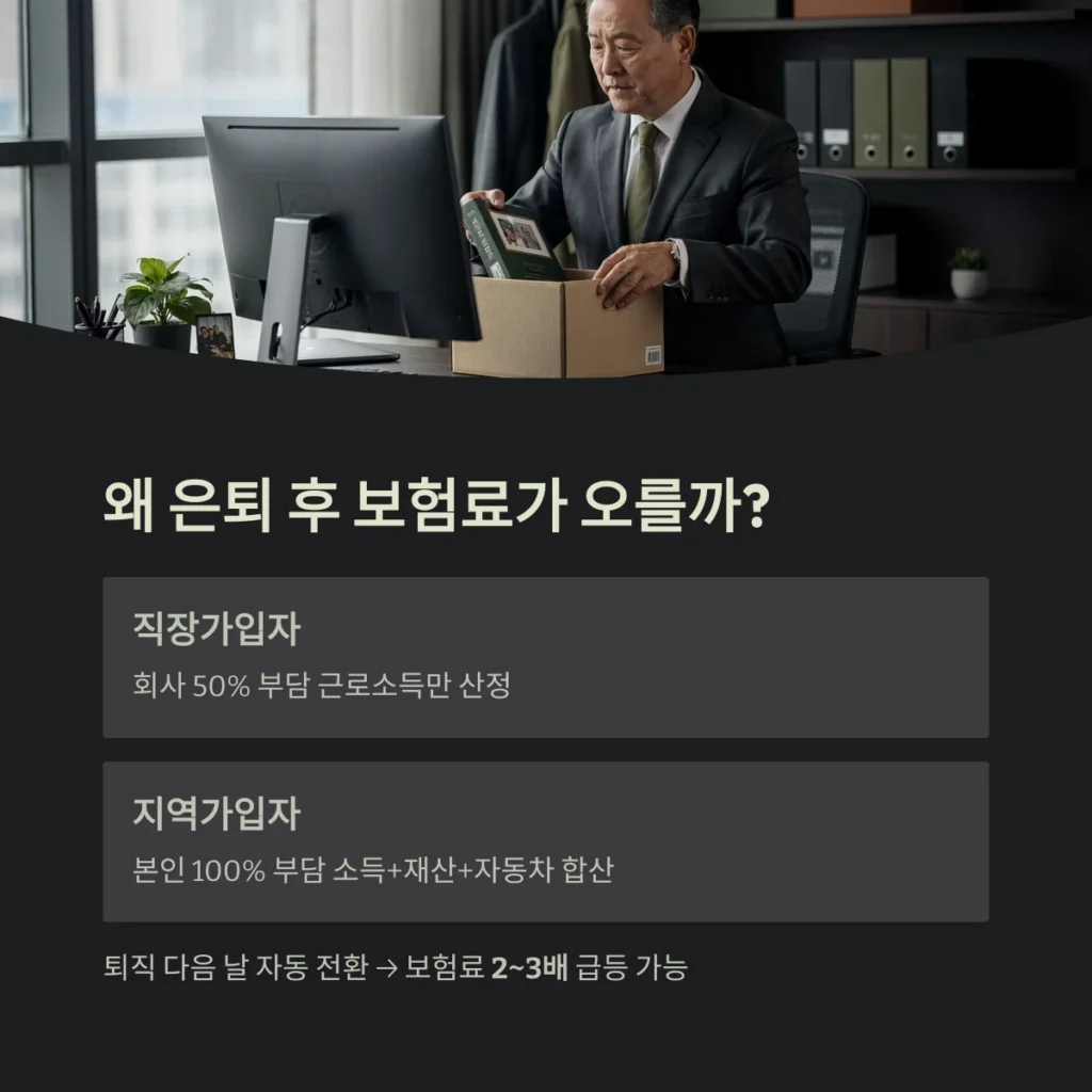 왜 은퇴 후 보험료가 오를까?