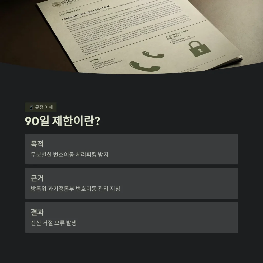90일 제한이란?