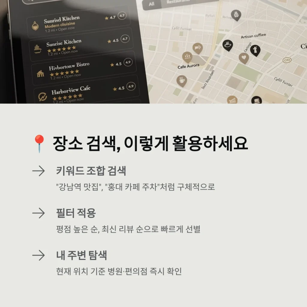 장소 검색, 이렇게 활용하세요