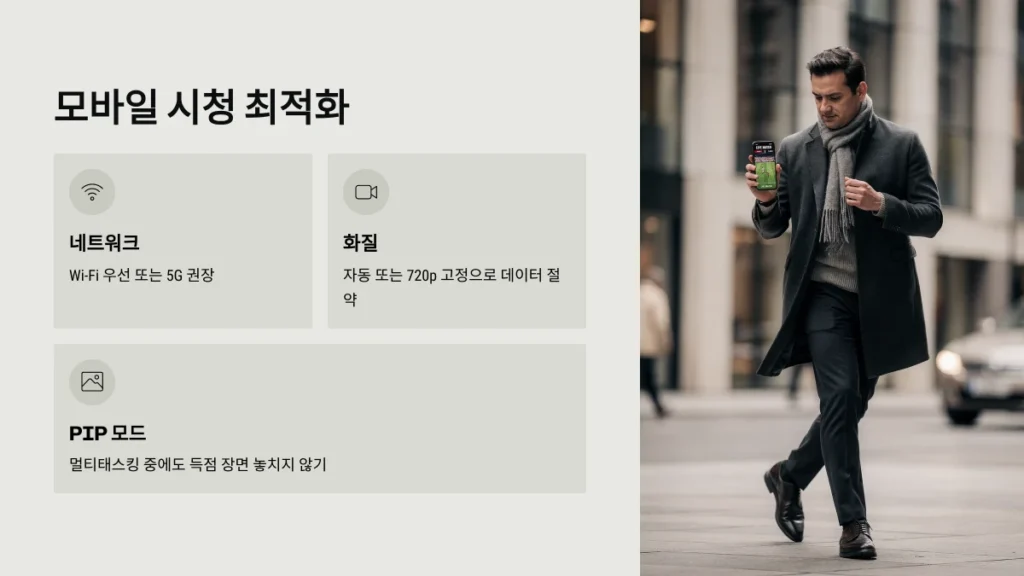 모바일 시청 최적화